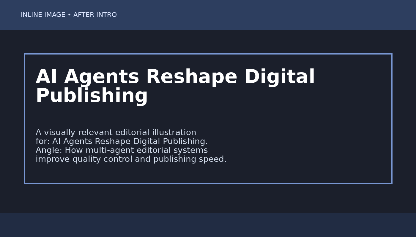 Illustration related to AI Agents Reshape Digital Publishing