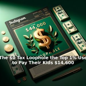 The $0 Tax Loophole the Top 1% Use to Pay Their Kids $14,600 Tax-Free