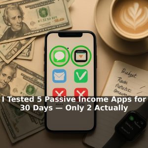 I Tested 5 Passive Income Apps for 30 Days — Only 2 Actually Paid
