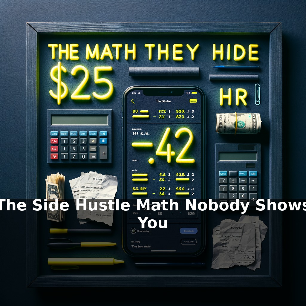 The Side Hustle Math Nobody Shows You