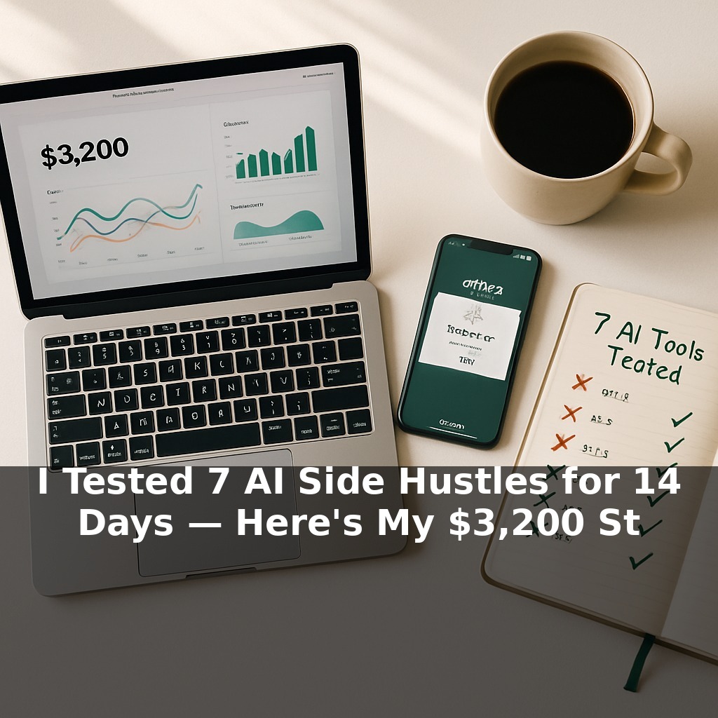 I Tested 7 AI Side Hustles for 14 Days — Here's My $3,200 Stack