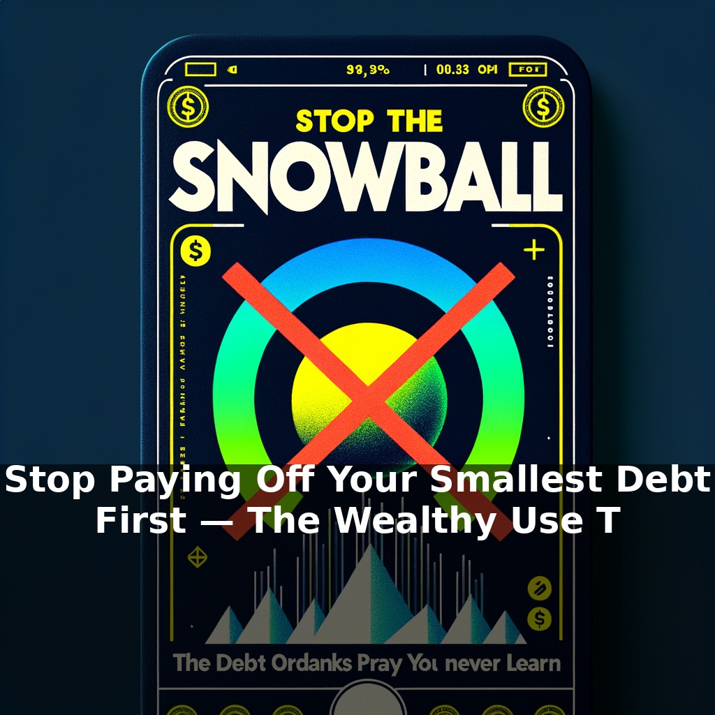 Stop Paying Off Your Smallest Debt First — The Wealthy Use This Order Instead