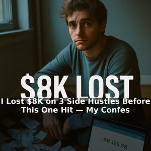 I Lost $8K on 3 Side Hustles Before This One Hit — My Confession