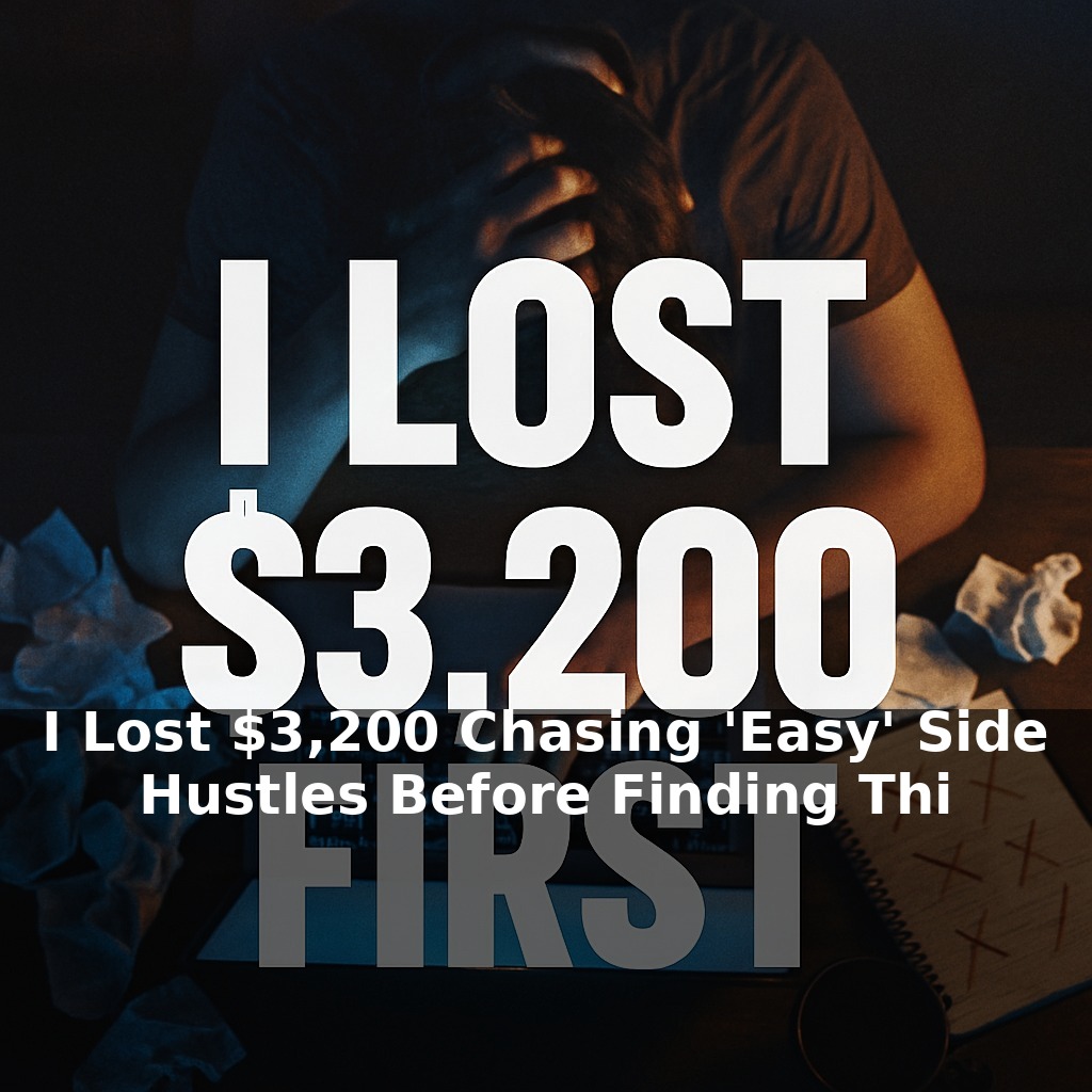 I Lost $3,200 Chasing 'Easy' Side Hustles Before Finding This One