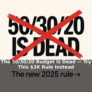 The 50/30/20 Budget Is Dead — Try This $3K Rule Instead