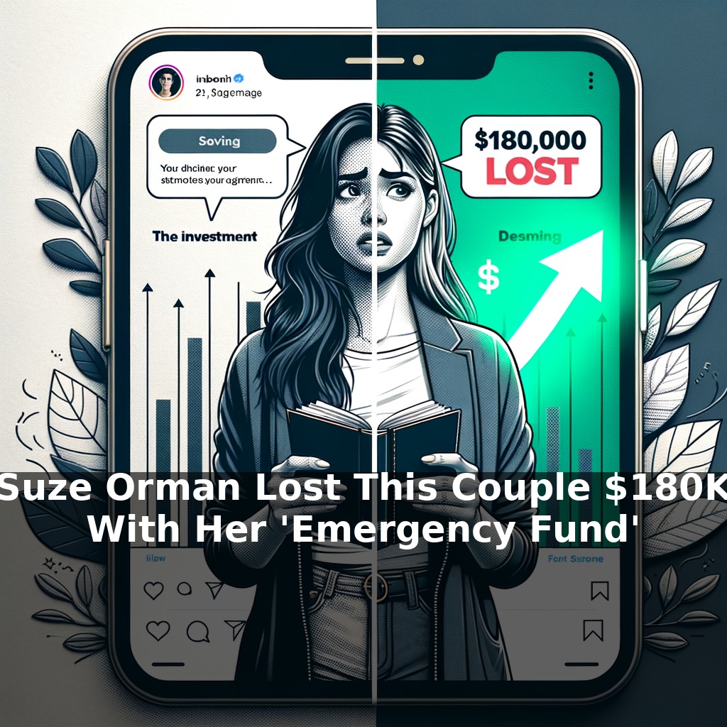 Suze Orman Lost This Couple $180K With Her 'Emergency Fund' Advice