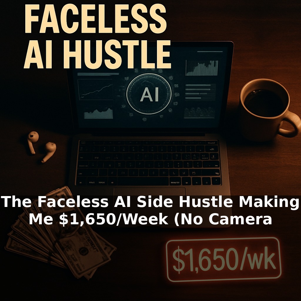 The Faceless AI Side Hustle Making Me $1,650/Week (No Camera, No Audience)