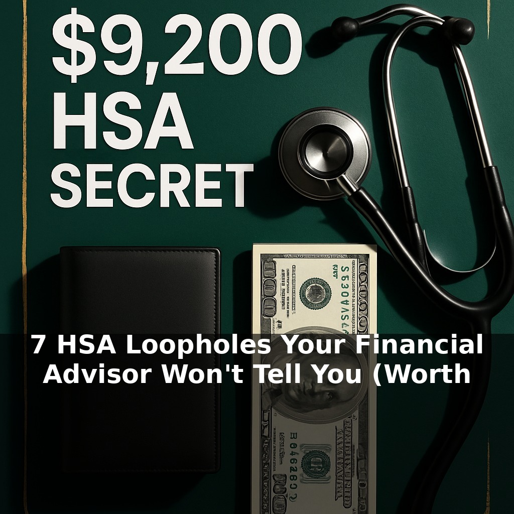 7 HSA Loopholes Your Financial Advisor Won't Tell You (Worth $9,200/Year)