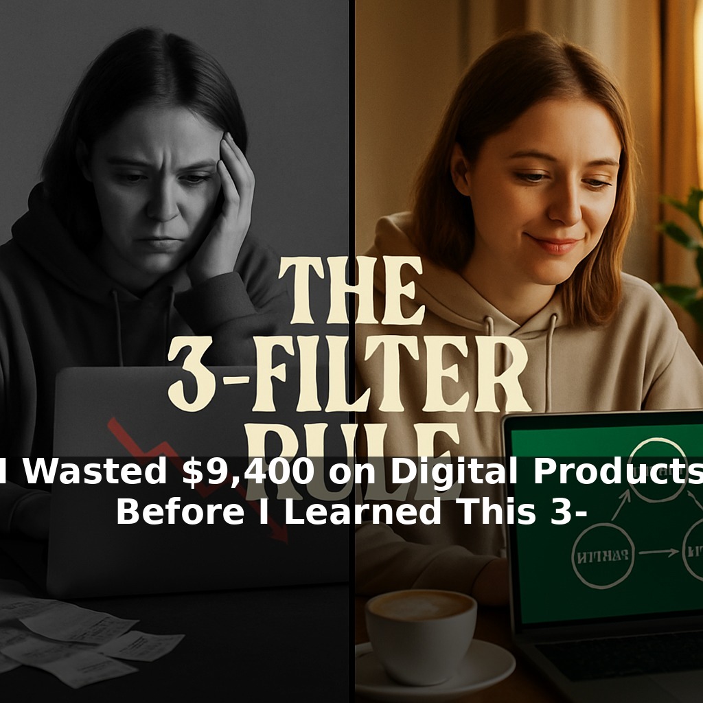 I Wasted $9,400 on Digital Products Before I Learned This 3-Filter Rule