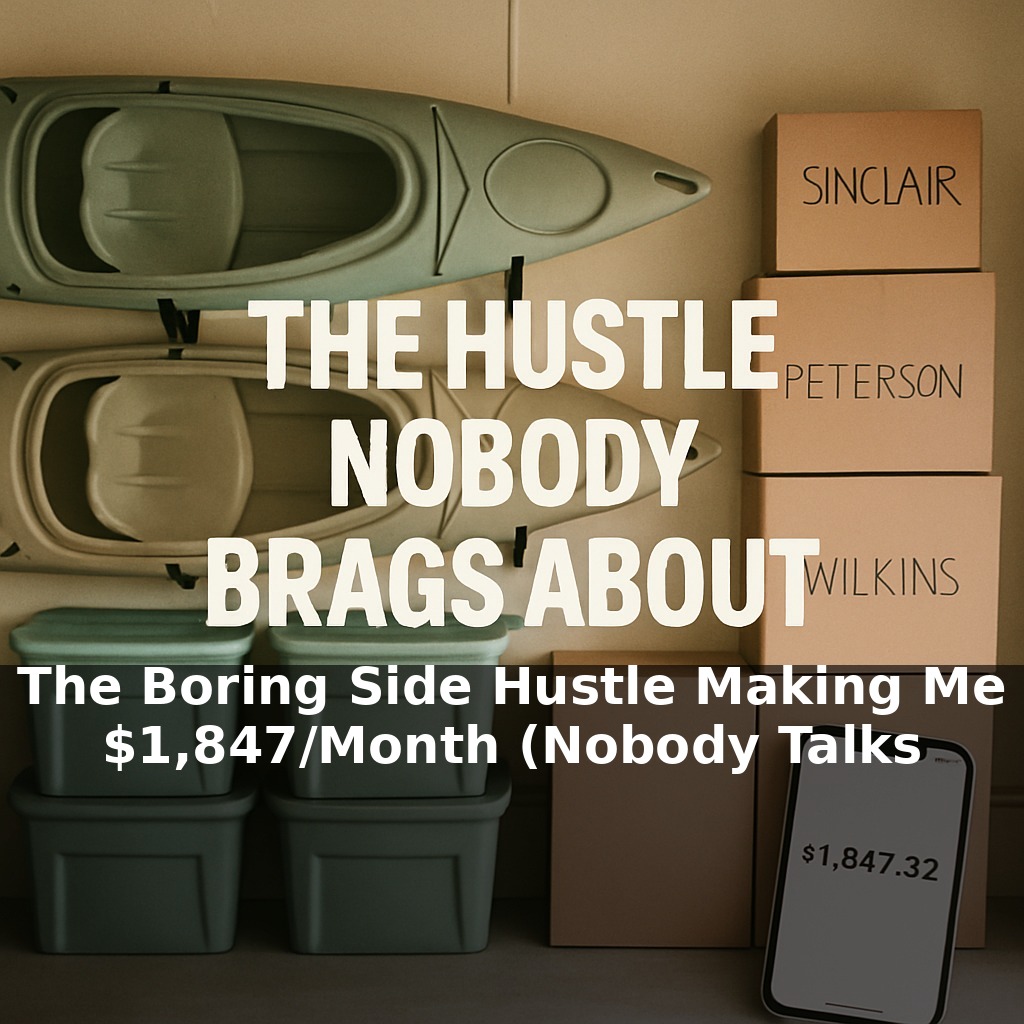The Boring Side Hustle Making Me $1,847/Month (Nobody Talks About This)