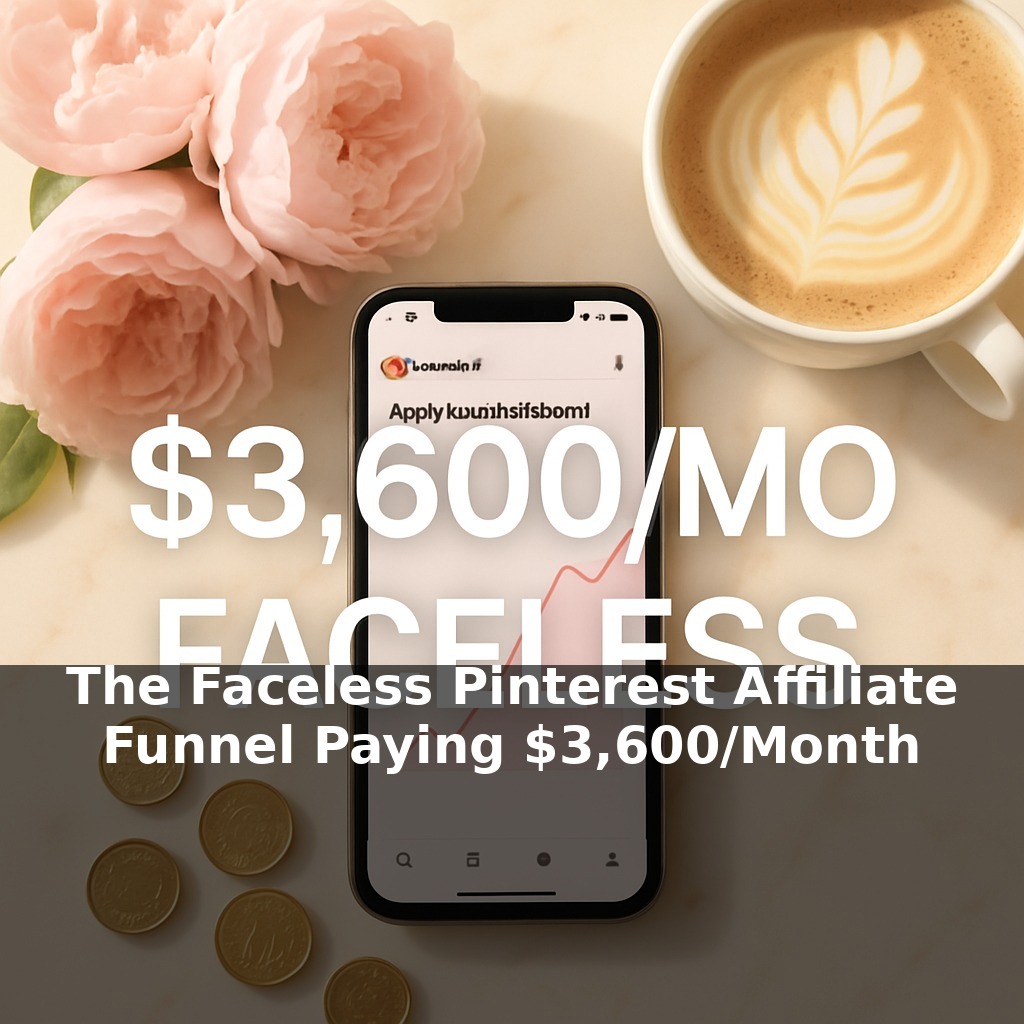 The Faceless Pinterest Affiliate Funnel Paying $3,600/Month on Autopilot