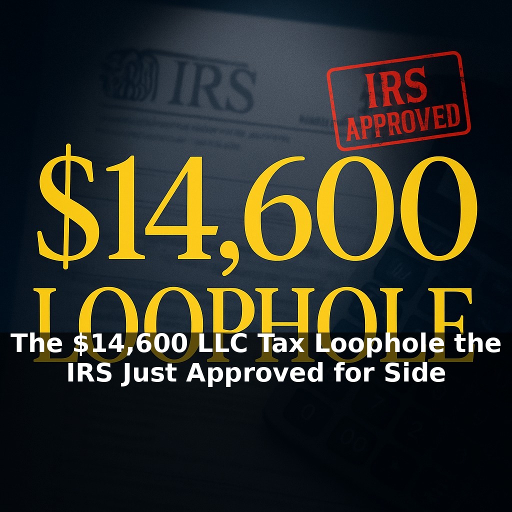 The $14,600 LLC Tax Loophole the IRS Just Approved for Side Hustlers in 2024