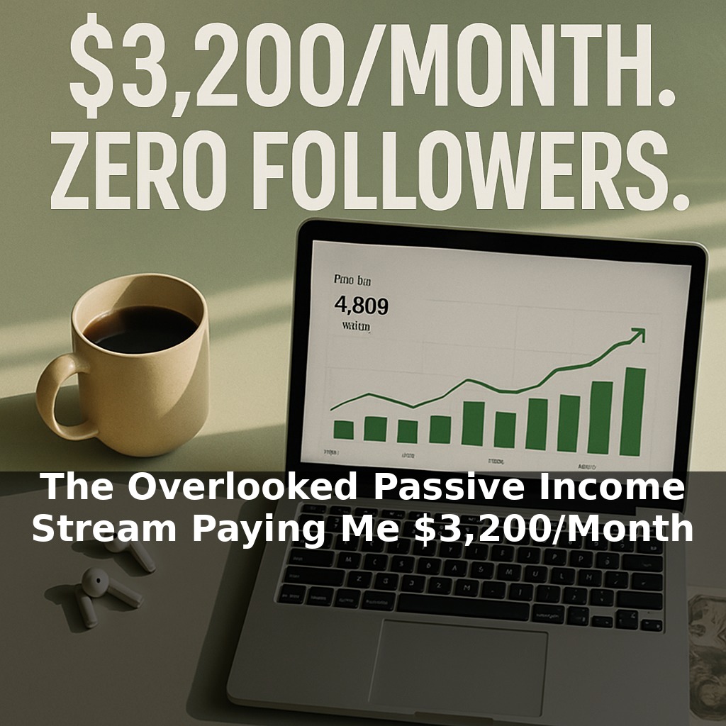 The Overlooked Passive Income Stream Paying Me $3,200/Month (No Audience Needed)