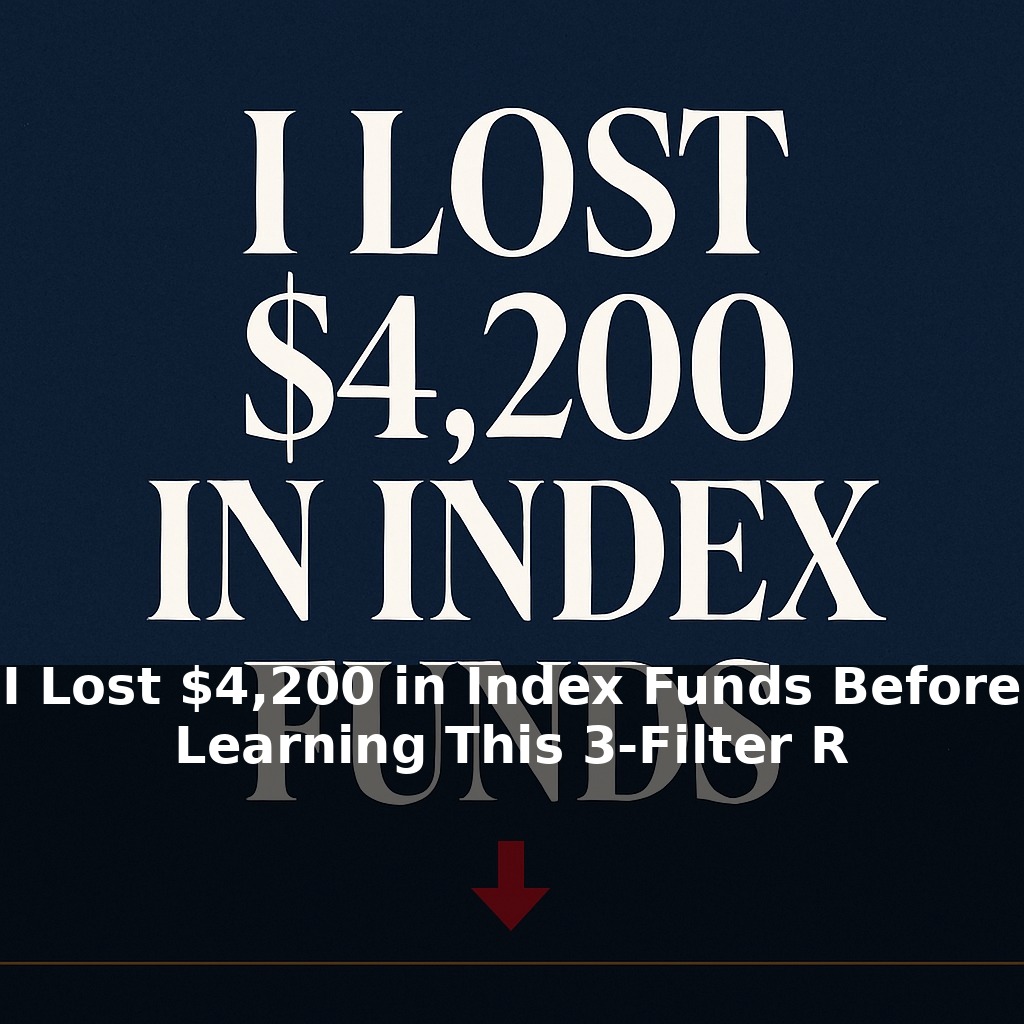 I Lost $4,200 in Index Funds Before Learning This 3-Filter Rule