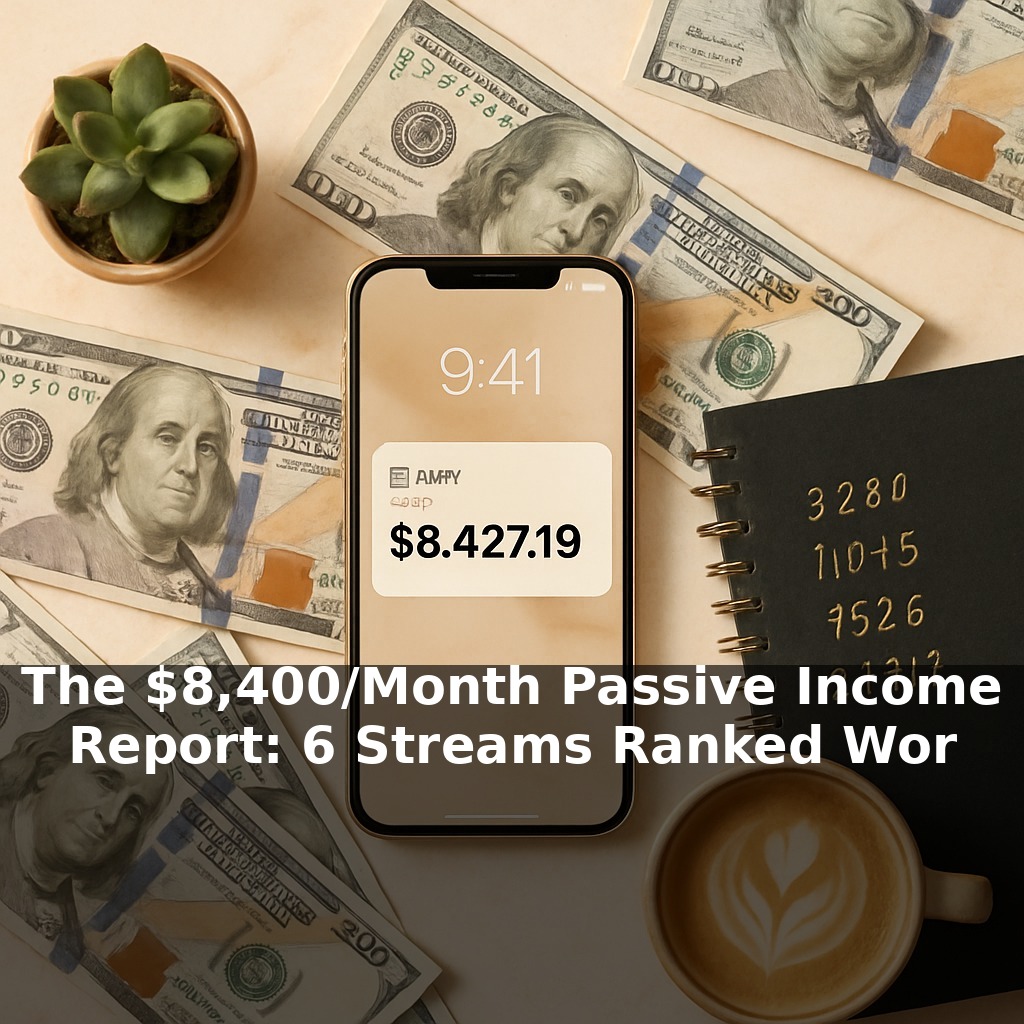 The $8,400/Month Passive Income Report: 6 Streams Ranked Worst to Best