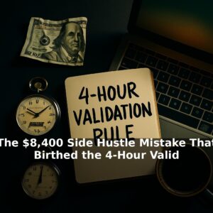 The $8,400 Side Hustle Mistake That Birthed the 4-Hour Validation Rule