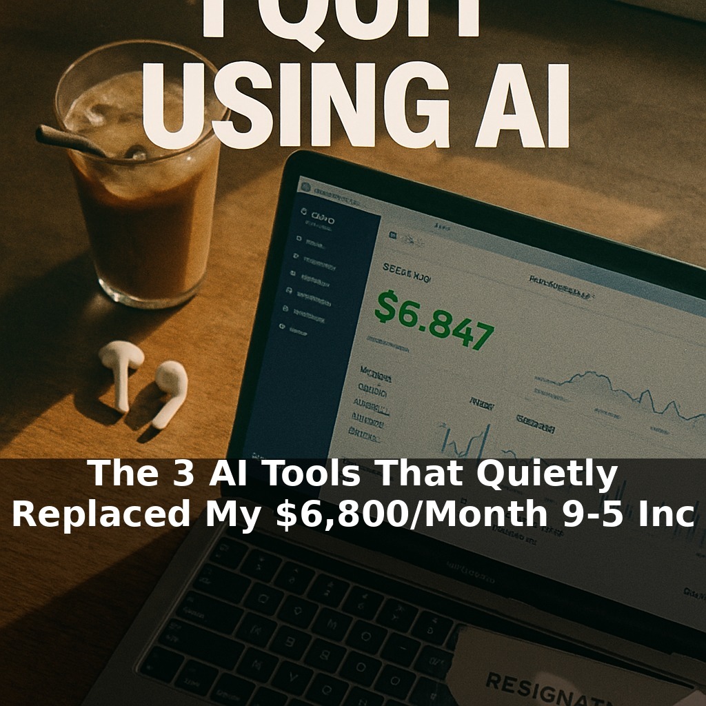The 3 AI Tools That Quietly Replaced My $6,800/Month 9-5 Income