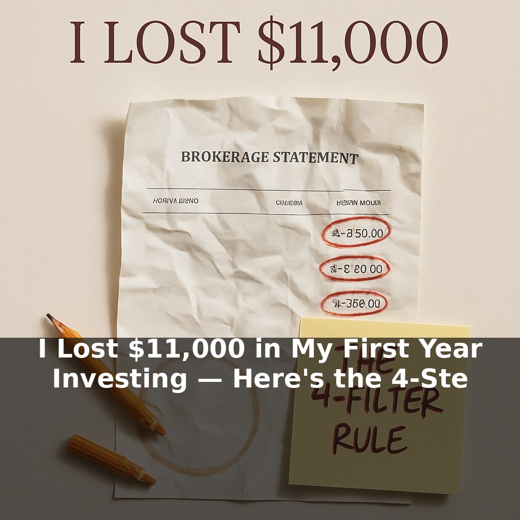 I Lost $11,000 in My First Year Investing — Here's the 4-Step Filter I Wish I Had