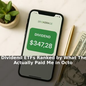 5 Dividend ETFs Ranked by What They Actually Paid Me in October