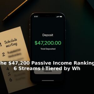 The $47,200 Passive Income Ranking: 6 Streams I Tiered by What They Actually Deposited Last Year (Worst to Best)