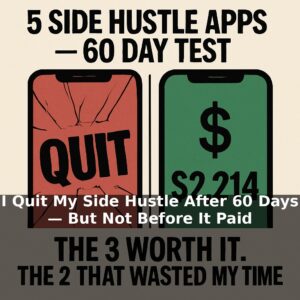 I Quit My Side Hustle After 60 Days — But Not Before It Paid Me $2,214. Here's Exactly Which 3 Apps Were Worth It (and the 2 That Wasted My Time)