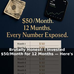Brutally Honest: I Invested $50/Month for 12 Months — Here's Every Number, Every Mistake, and the $743 I Actually Made