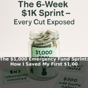 The $1,000 Emergency Fund Sprint: How I Saved My First $1,000 in 6 Weeks on a $38K Salary Using the 'Reverse Budget' Method — Every Cut Listed