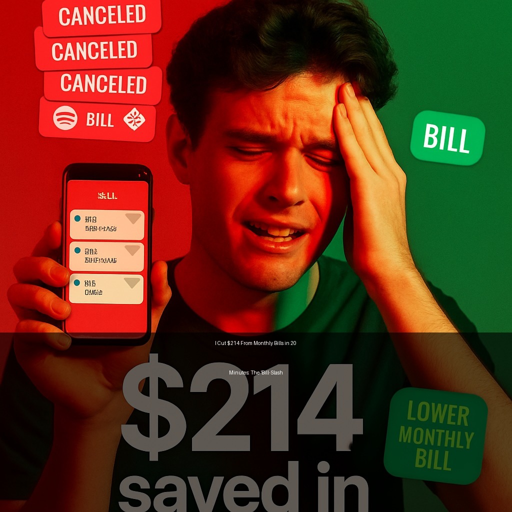 I Cut $214 From Monthly Bills in 20 Minutes: The 'Bill-Slash' Script Every Millennial Should Save