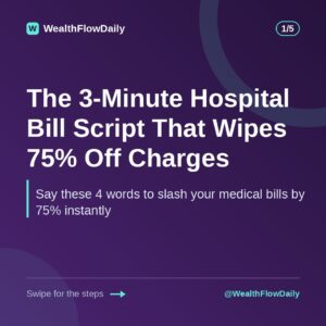 The 3-Minute Hospital Bill Script That Wipes 75% Off Charges