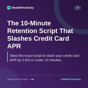 The 10-Minute Retention Script That Slashes Credit Card APR