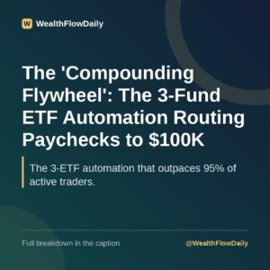 The 'Compounding Flywheel': The 3-Fund ETF Automation Routing Paychecks to $100K