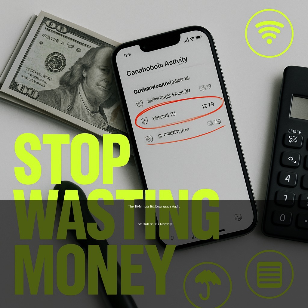 The 15-Minute Bill Downgrade Audit That Cuts $100+ Monthly