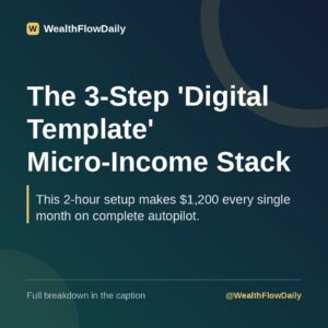 The 3-Step 'Digital Template' Micro-Income Stack